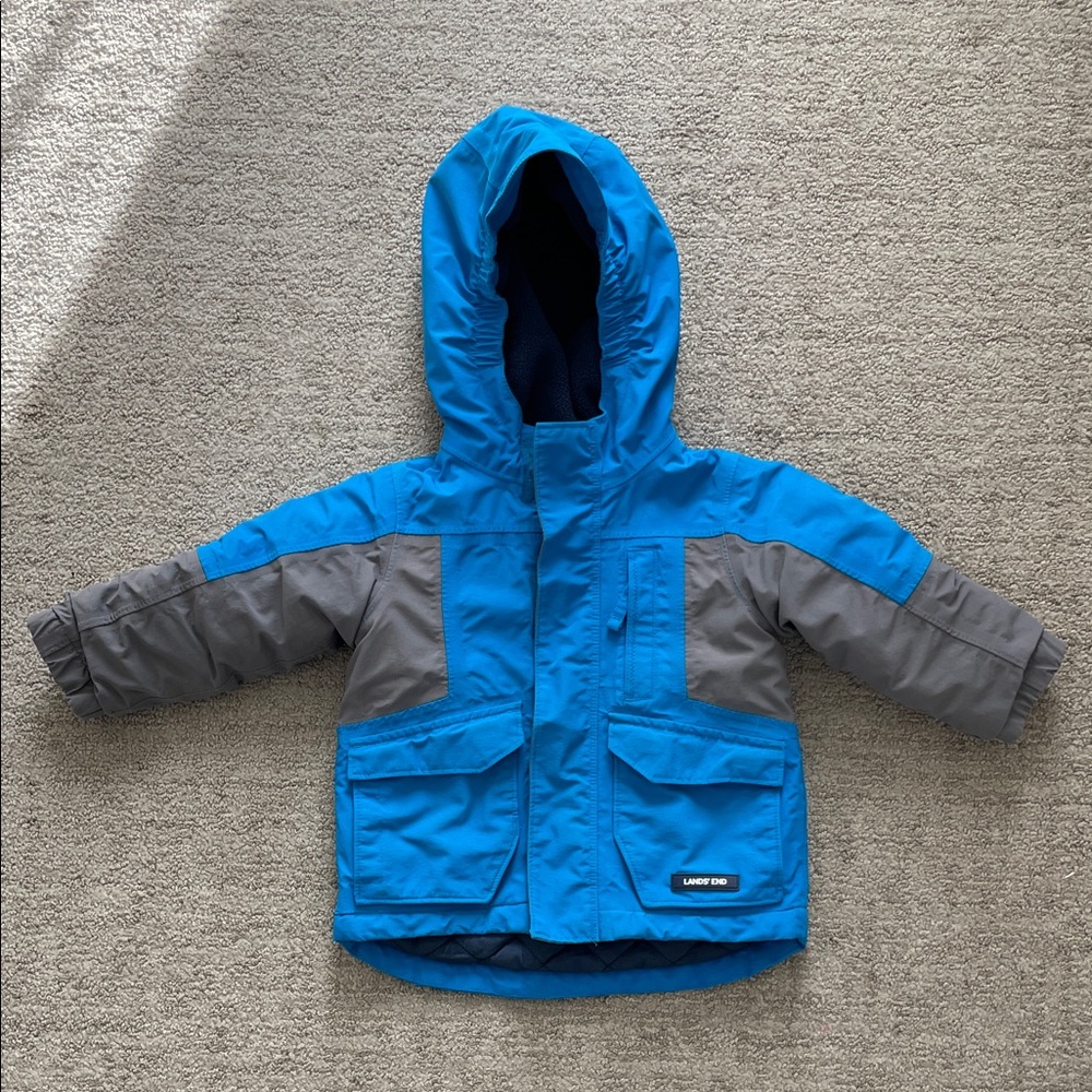 Lands’ End Toddler Squall Winter Coat, 2T, Blue